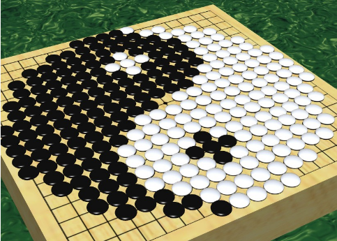 围棋运动员剪刀布