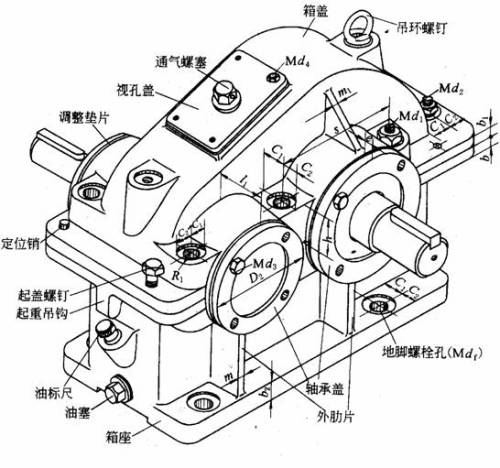 洗衣机减速器内部齿轮